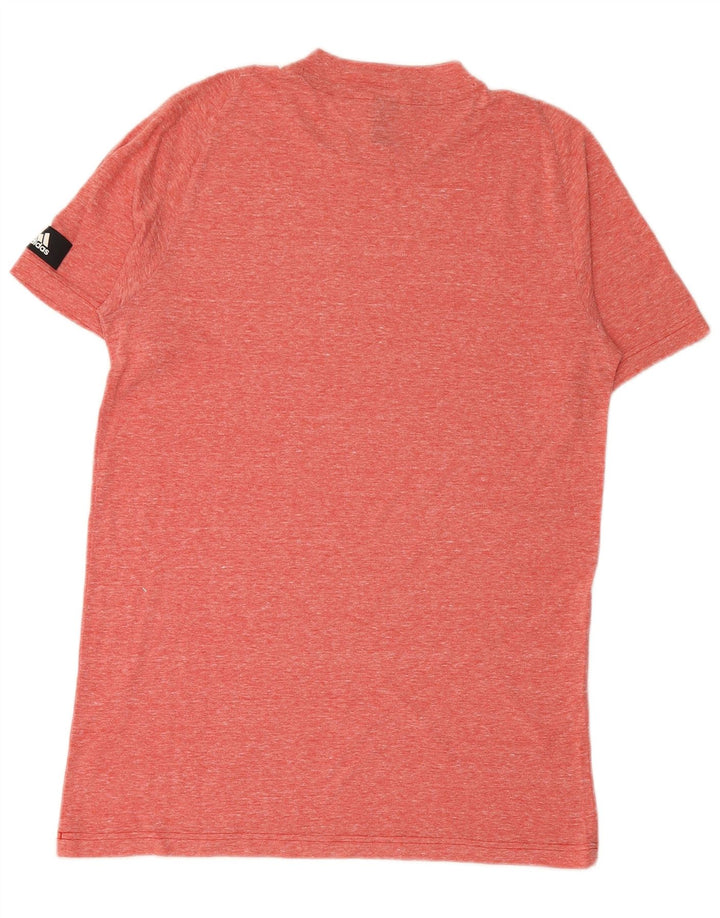 ADIDAS T-Shirt Homme Rouge Moyen Moucheté