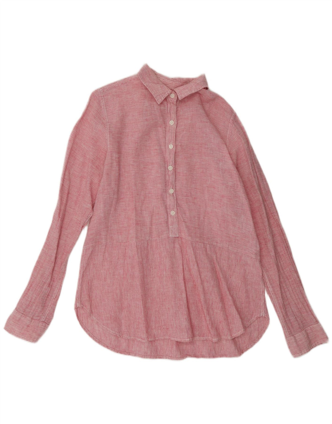 DACK'S Chemisier pull-over pour femme UK 16 en lin à fines rayures roses