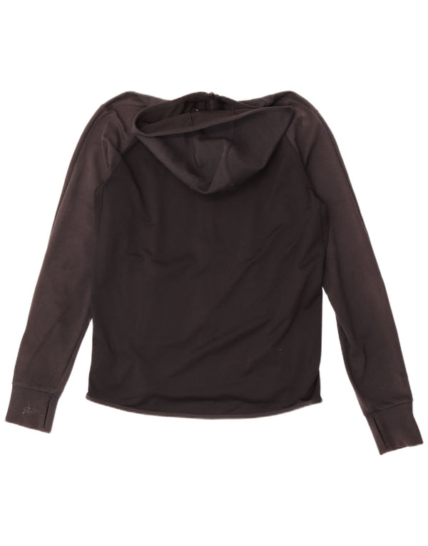 Adidas Pull à capuche zippé pour homme en coton noir moyen