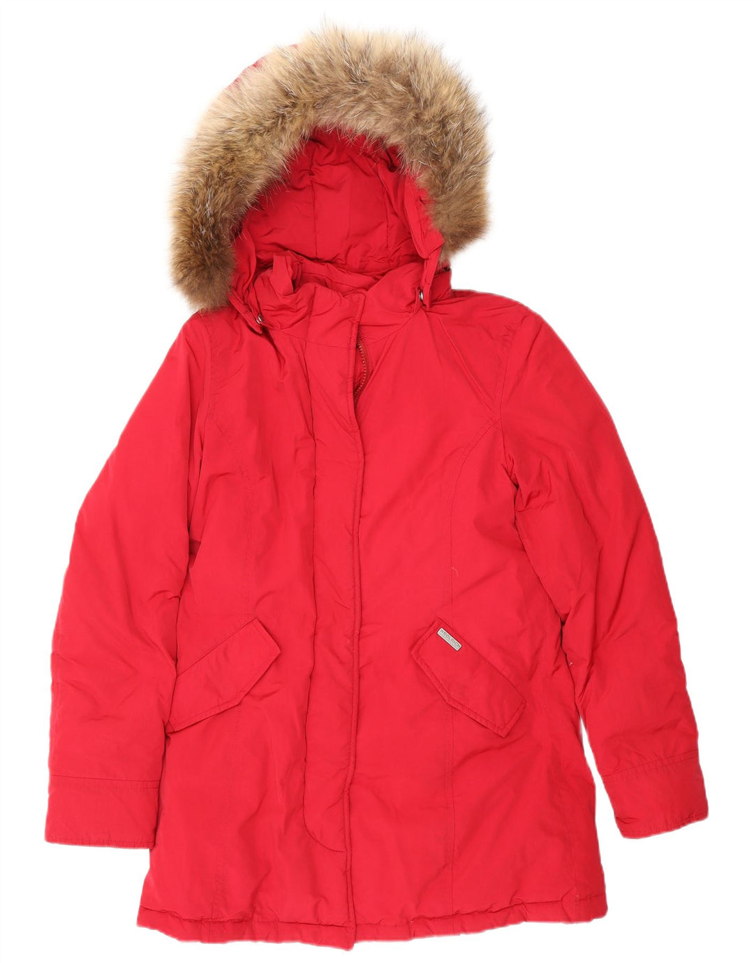 Woolrich Manteau coupe-vent à capuche pour fille 13-14 ans Rouge