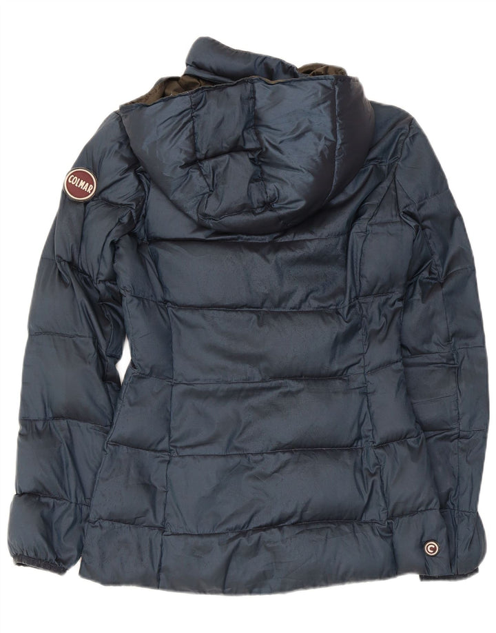 Colmar Veste matelassée à capuche pour femme EU 38 Small Bleu marine