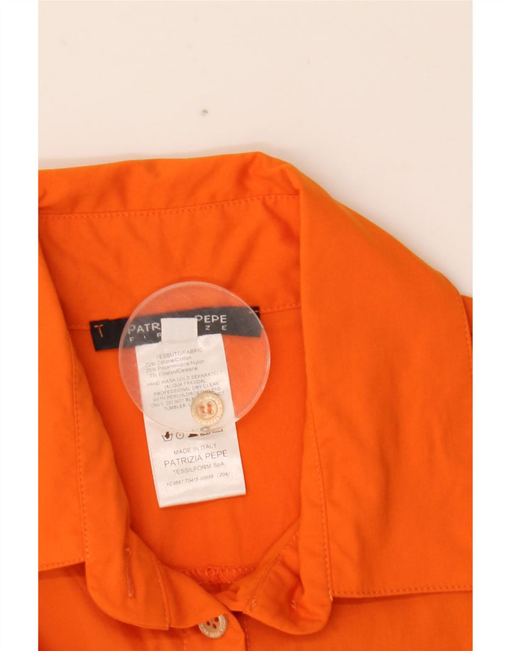 PATRIZIA PEPE Body Femme IT 42 Coton Orange Moyen