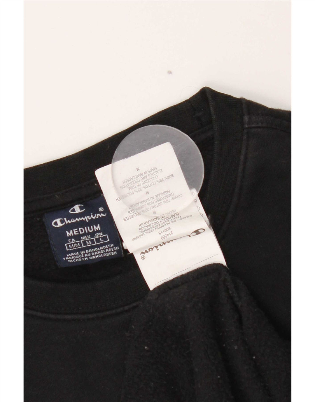 Champion Sweat-shirt pour femme UK 12 Medium Noir Coton