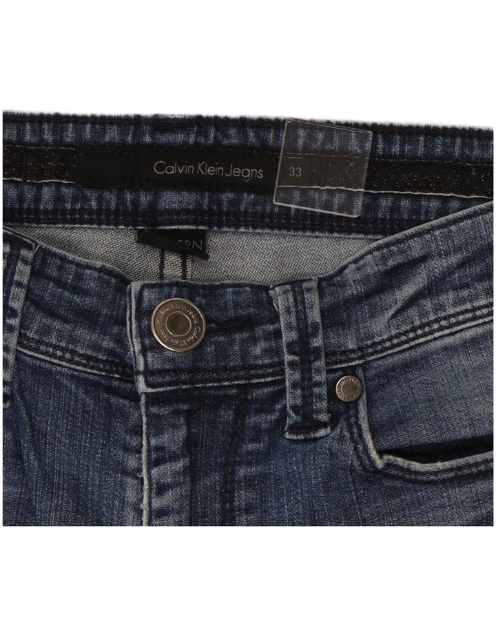 Calvin Klein Jean bootcut effet vieilli W33 L29 en coton bleu pour femme