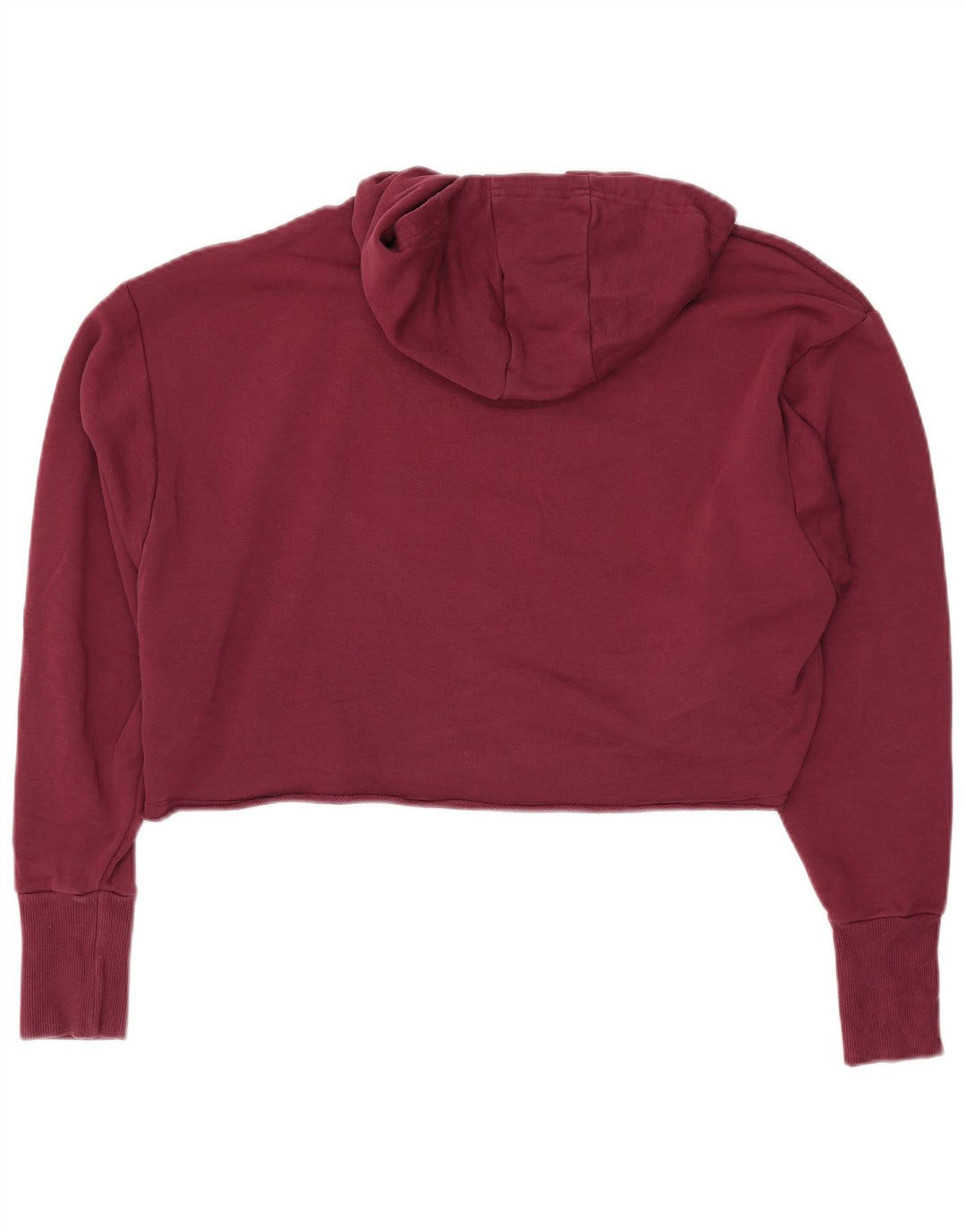ADIDAS Pull à capuche surdimensionné pour femme UK 8/10 Petit Bordeaux