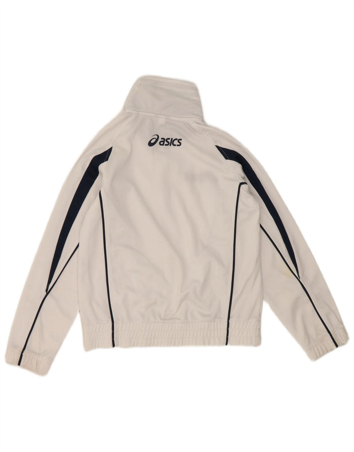 Asics Graphic Survêtement Top Veste Garçon 7-8 Ans Blanc Colorblock