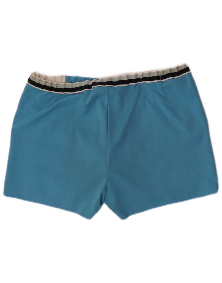 vintage Mens Chino Shorts W34 Grand Bleu Colorblock Polyester