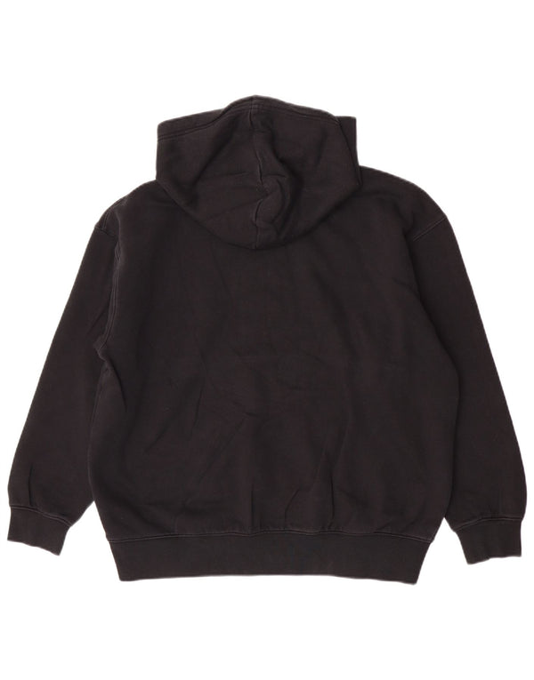 Nike Pull à capuche surdimensionné pour femme UK 10 Petit coton noir