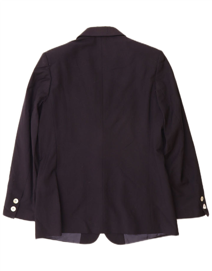 Seventy Veste Blazer 2 Boutons Femme IT 44 Bleu Marine Moyen Laine Vierge