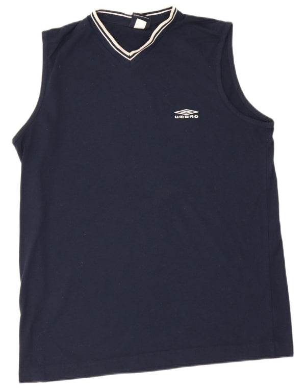 Umbro Débardeur Homme Large Bleu Marine Polyester