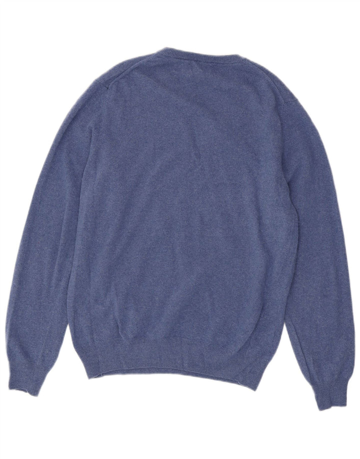Gant Pull Col V Homme Bleu Moyen Laine