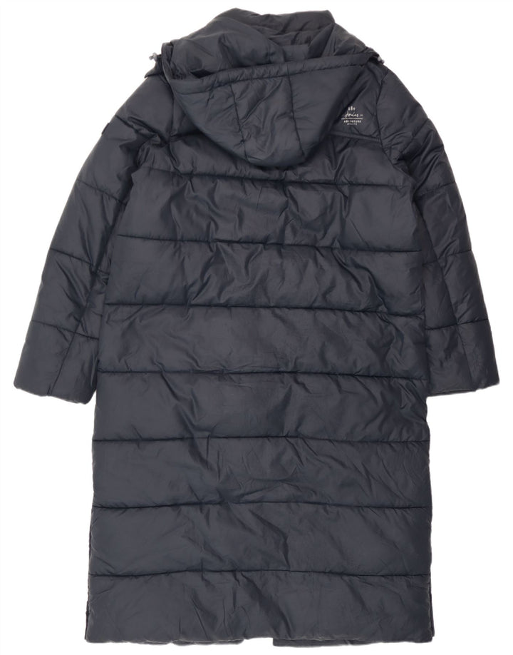 Joules Manteau matelassé surdimensionné à capuche pour femme UK 10 Small Bleu marine Polyester