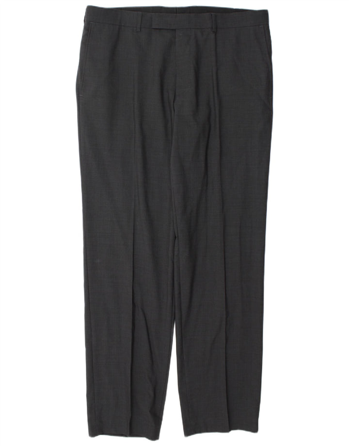 Hugo Boss Pantalon de costume droit pour homme W38 L34 Gris