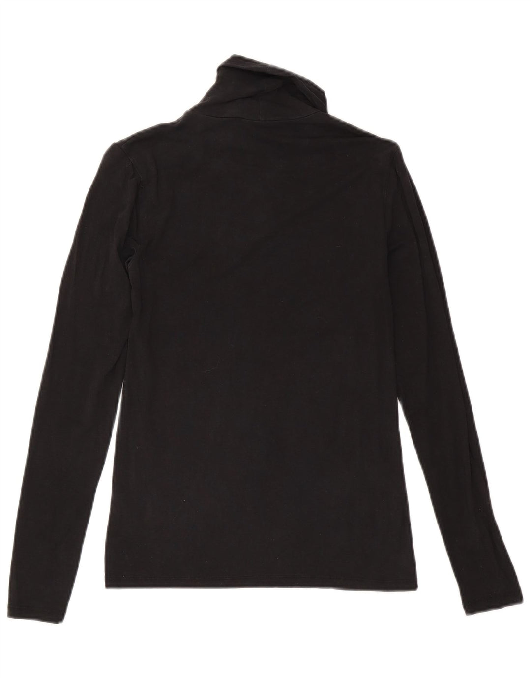 Massimo Dutti Haut à manches longues pour femme UK 8 Small Noir Lyocell