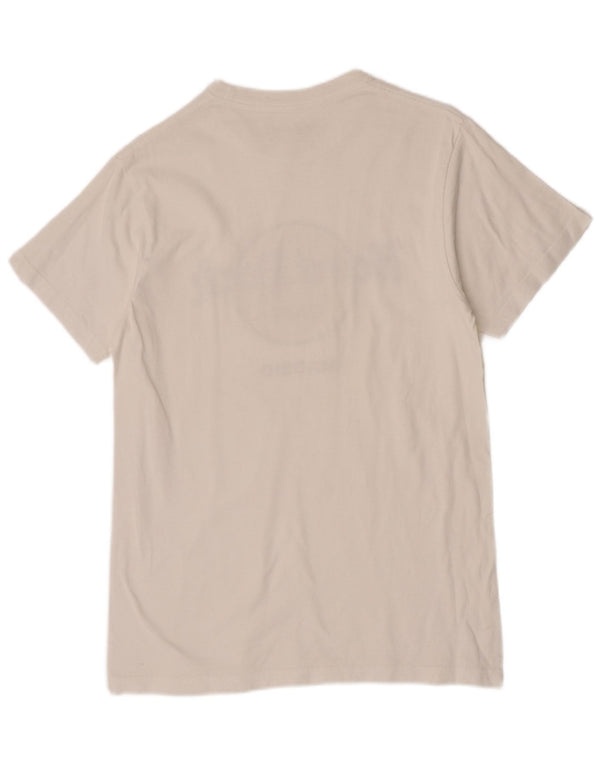 Hard Rock Cafe Mens Madrid Graphic T-Shirt Top Small White Cotton