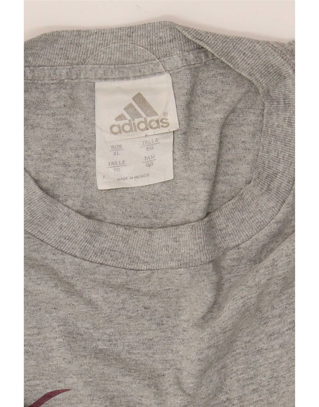 Adidas Haut graphique à manches longues pour homme XL en coton gris