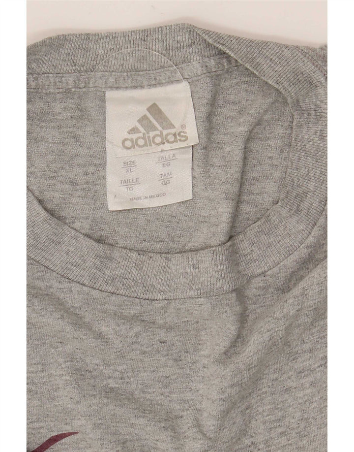 Adidas Haut graphique à manches longues pour homme XL en coton gris