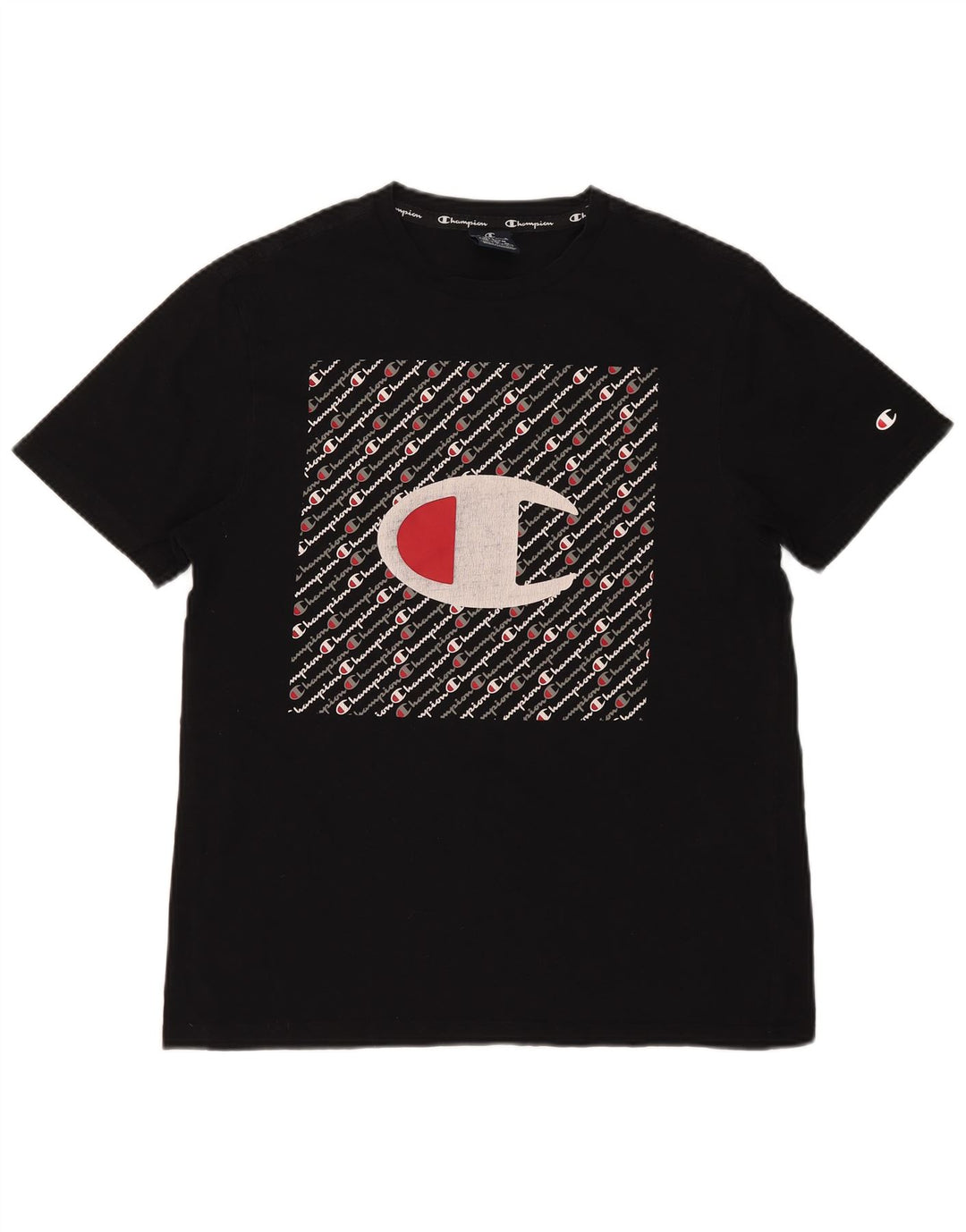 Champion T-Shirt Graphique Homme Noir Moyen