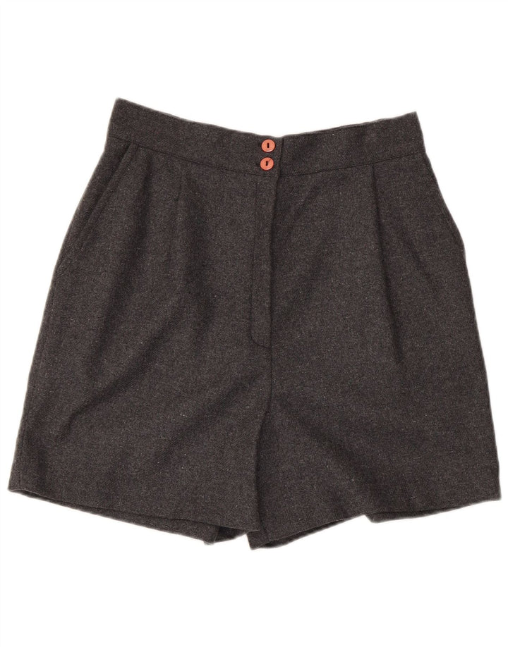 vintage Womens High Rise Casual Shorts Grand W28 Gris Polyester