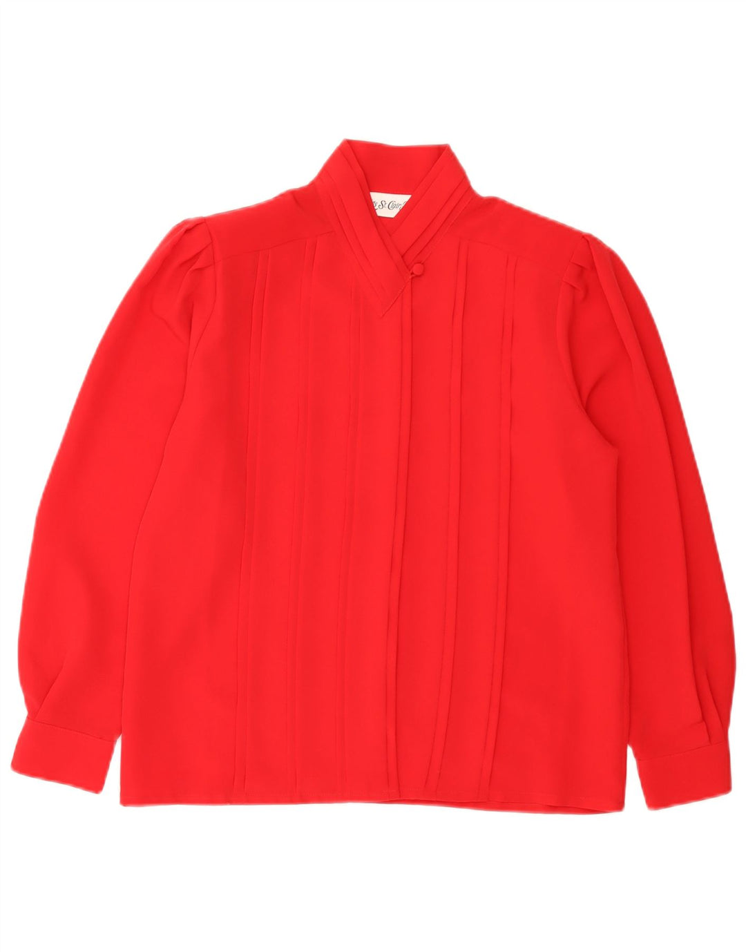 Yves St. Clair Petites Chemisier Femme US 8 Medium Rouge Polyester