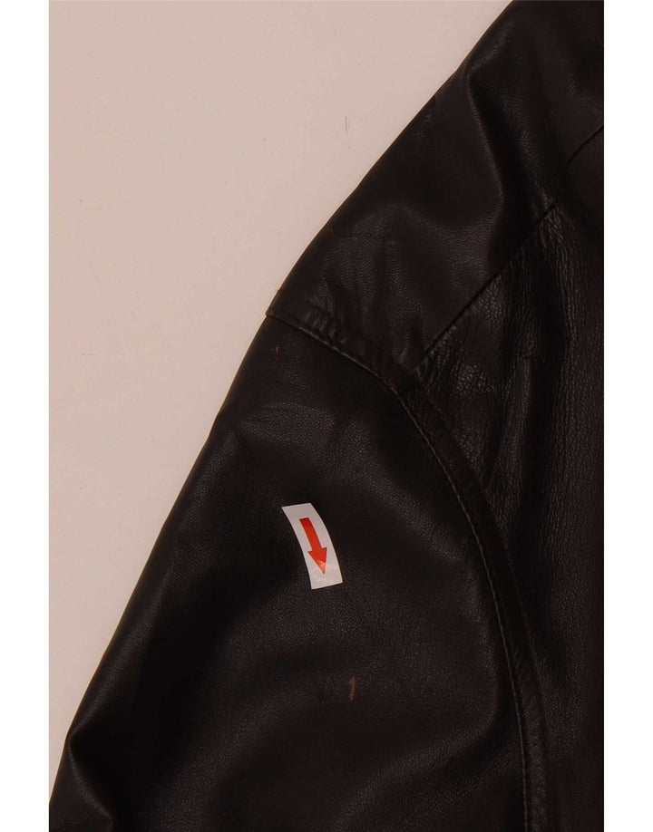 veste en cuir homme vintage UK 40 Grand Marron