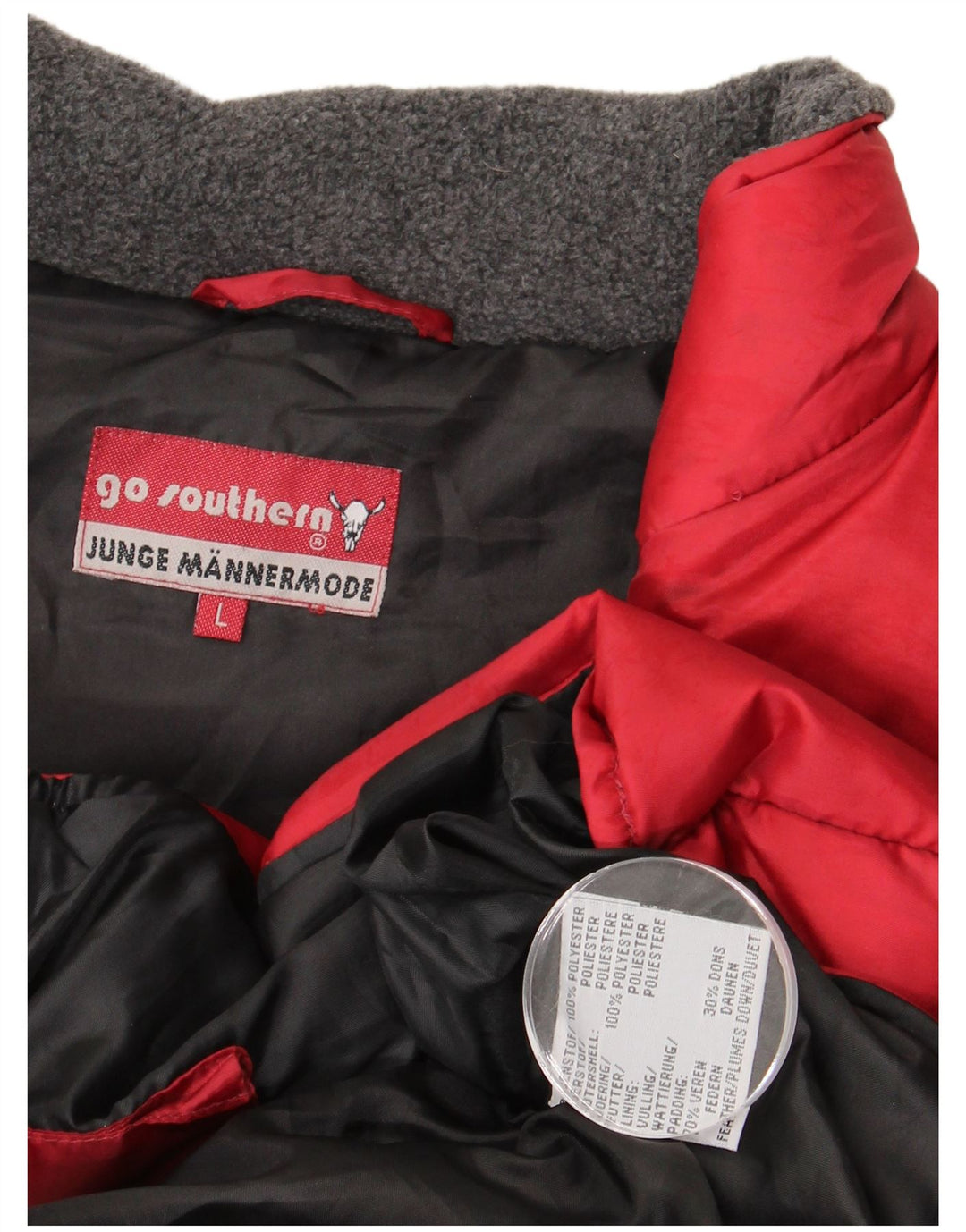 Southern Mens Gilet Rembourré UK 40 Grand Rouge Polyester
