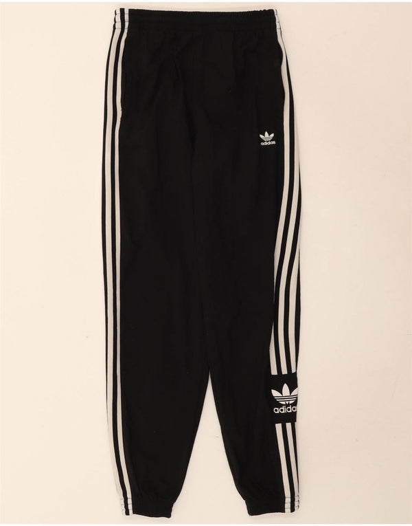 Adidas Pantalon de survêtement pour femme Joggers UK 8 Small Noir Nylon