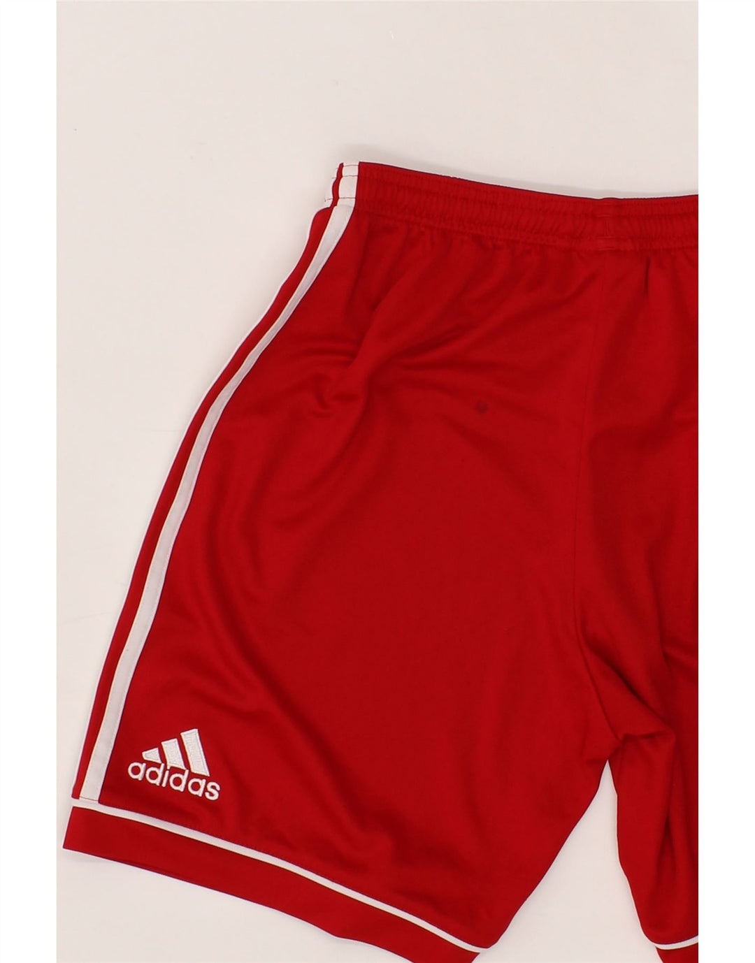 ADIDAS Boys Climalite Sport Shorts 13-14 Years  Red Polyester Vintage Adidas and Second-Hand Adidas from Messina Hembry 