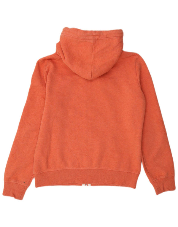 Superdry Pull à capuche zippé surdimensionné pour femme UK 12 Coton orange moyen