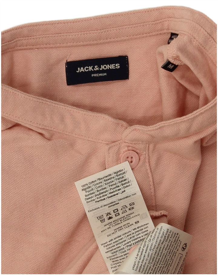 JACK & JONES Polo Premium Homme Rose Moyen Coton