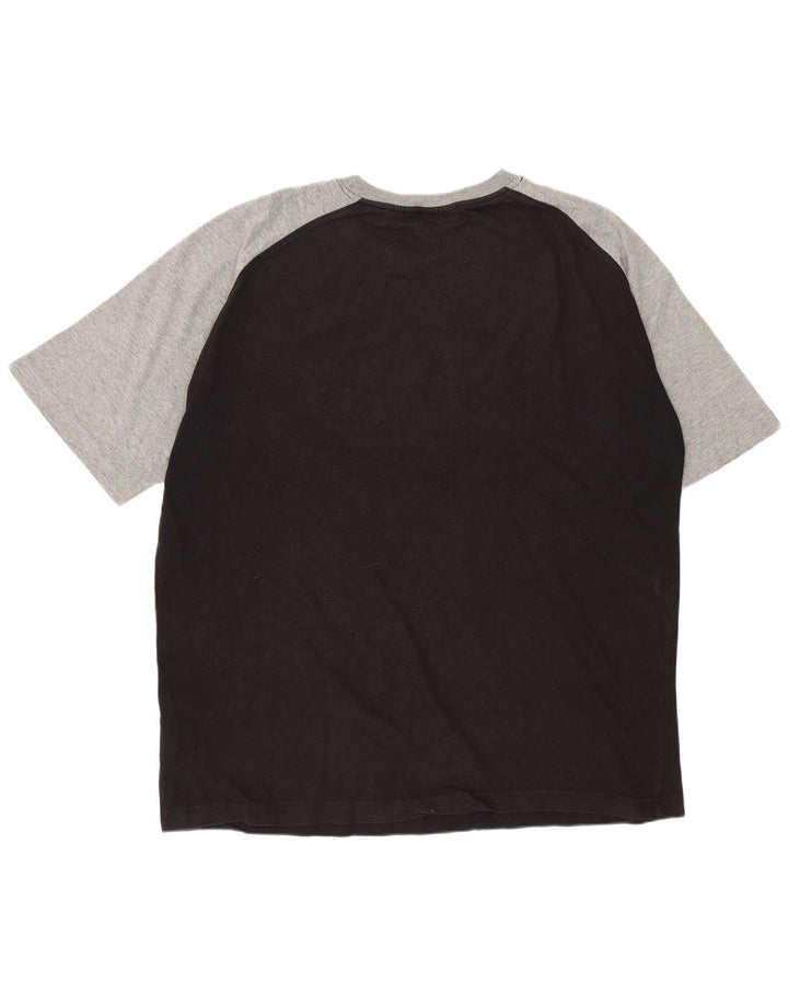 FILA T-Shirt Graphique Homme XL Noir Colourblock