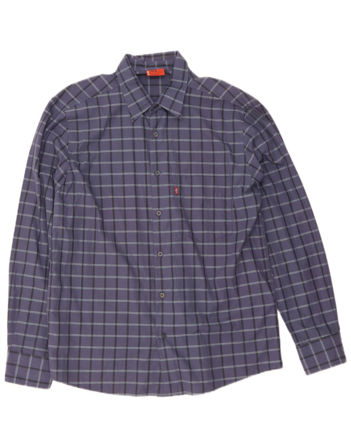 Levi's Chemise Homme Bleu Marine Moyen Carreaux Coton