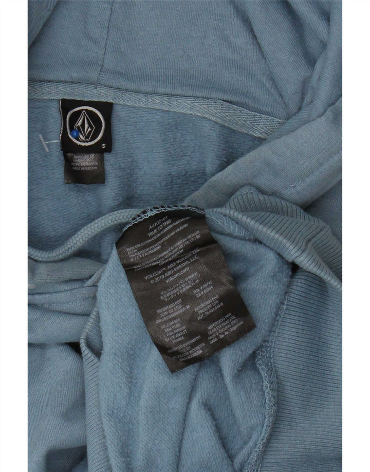 Volcom Pull à capuche pour homme en coton bleu petit