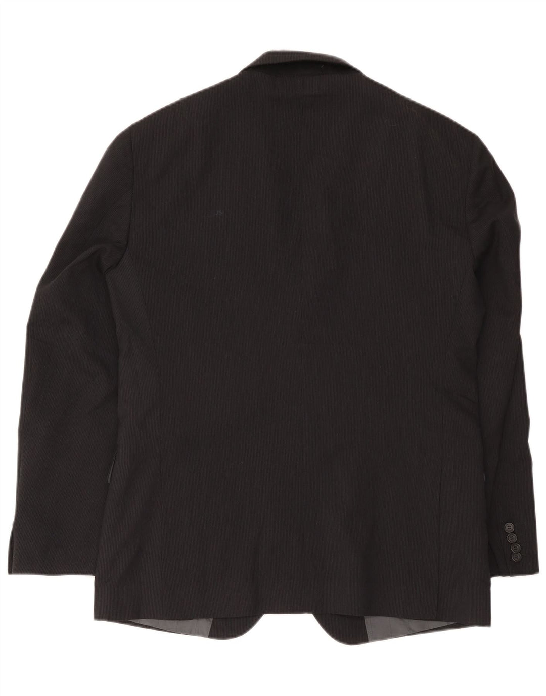 Calvin Klein Veste blazer à 2 boutons pour homme IT 52 XL en laine à fines rayures noires