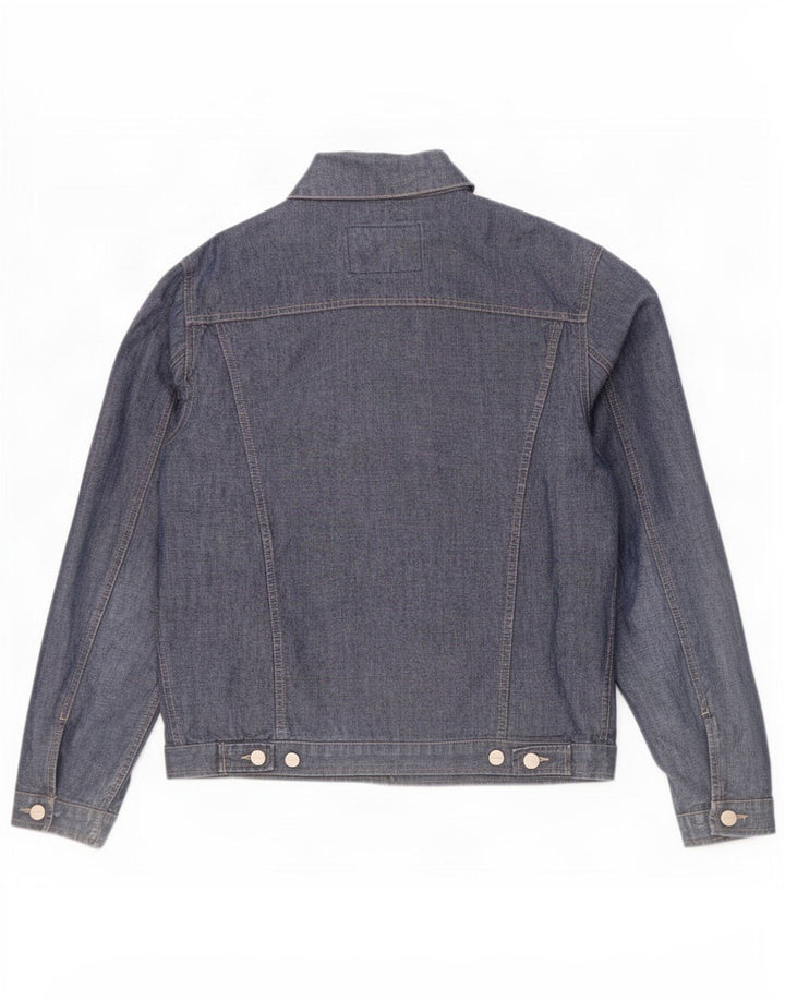Trussardi Jeans Veste en Jean Homme UK 40 Large Bleu Coton