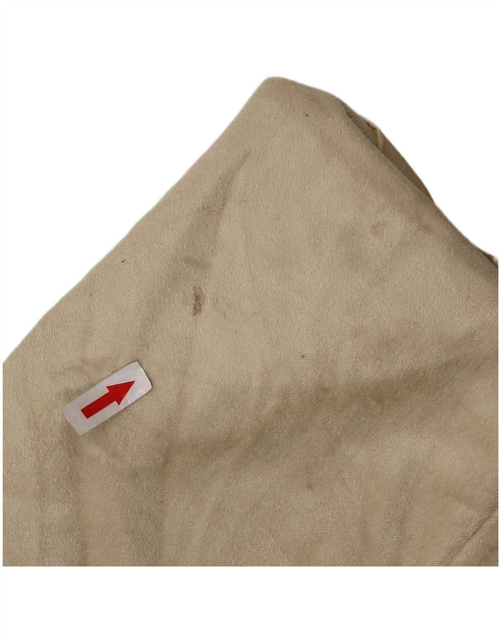 CALVIN KLEIN Veste blazer à 3 boutons pour femme UK 16 Large Beige Polyester