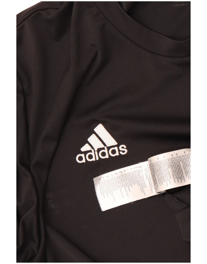 Adidas Hommes Climalite T-Shirt Haut Grand Noir Polyester