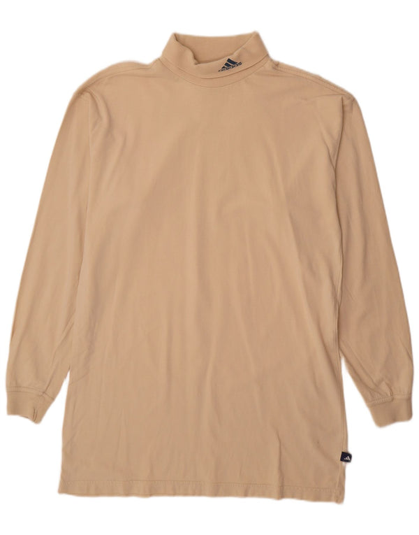 Adidas Haut à manches longues pour homme UK 42/44 Large Beige Coton