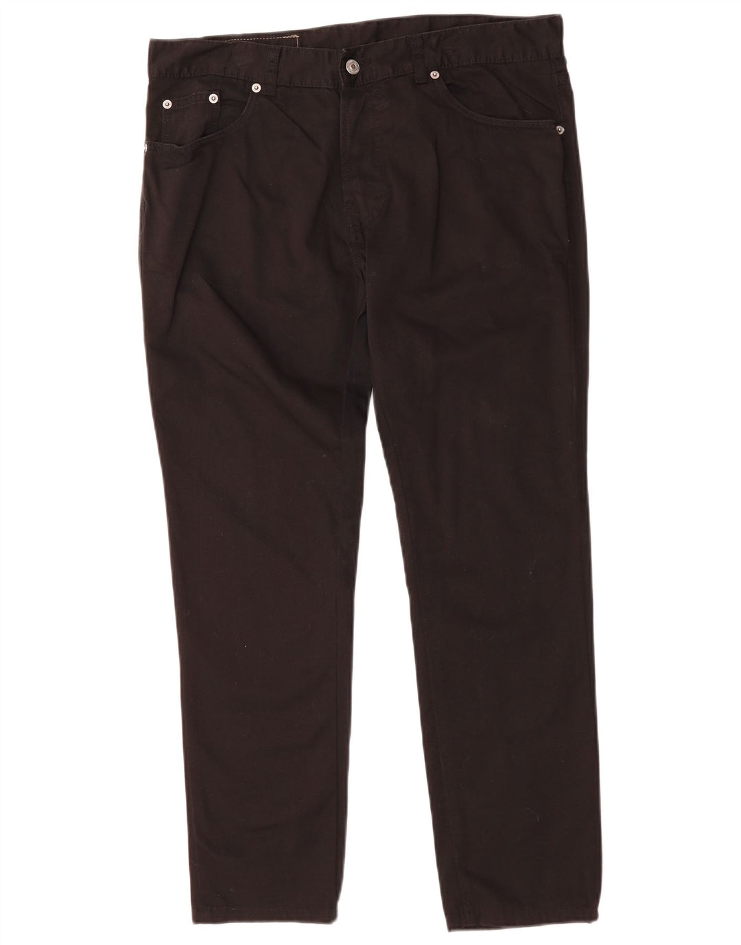 BENETTON Pantalon décontracté slim pour homme W34 L28 Noir Coton