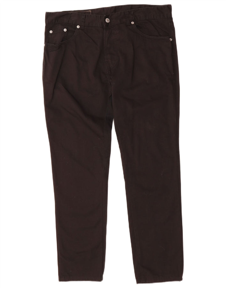 BENETTON Pantalon décontracté slim pour homme W34 L28 Noir Coton