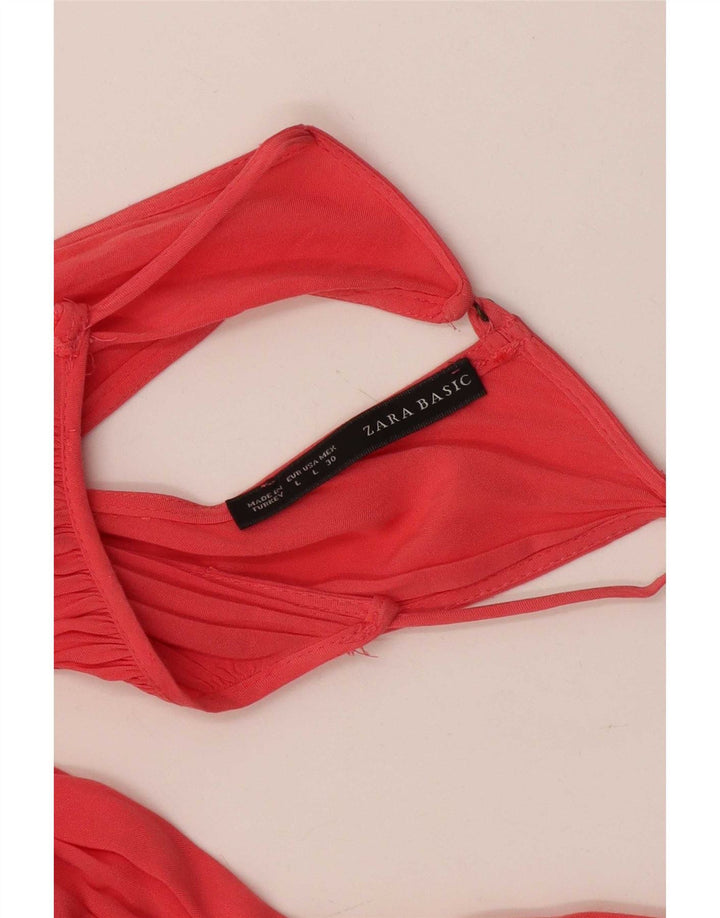 Zara Robe dos nu pour femme UK 14 Large Rose