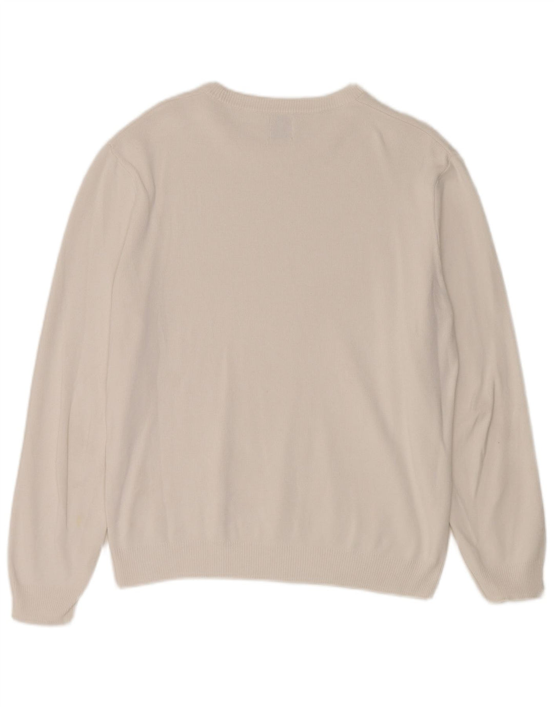 Zara Pull ras du cou pour homme, grand, blanc