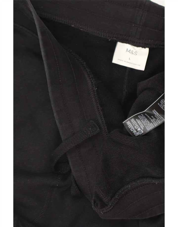 Marks & Spencer Short de sport pour homme en coton noir Taille L