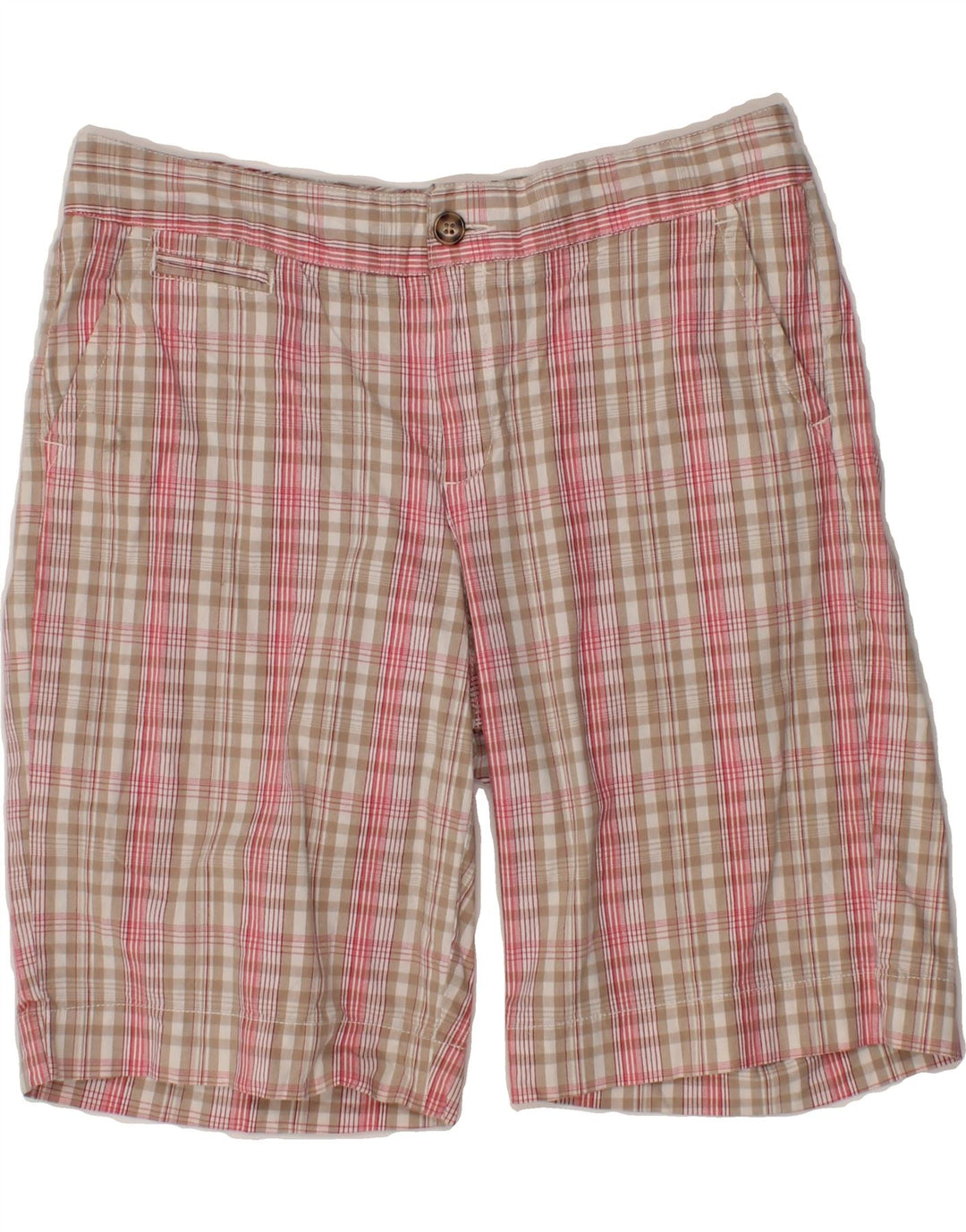 DOCKERS Womens Chino Shorts US 14 XL W36 Grey Check Cotton Vintage Dockers and Second-Hand Dockers from Messina Hembry 