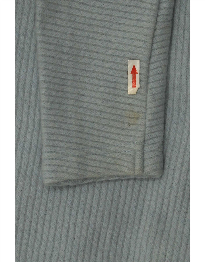 Roccobarocco Cardigan asymétrique graphique pour femme IT 46 Large Bleu
