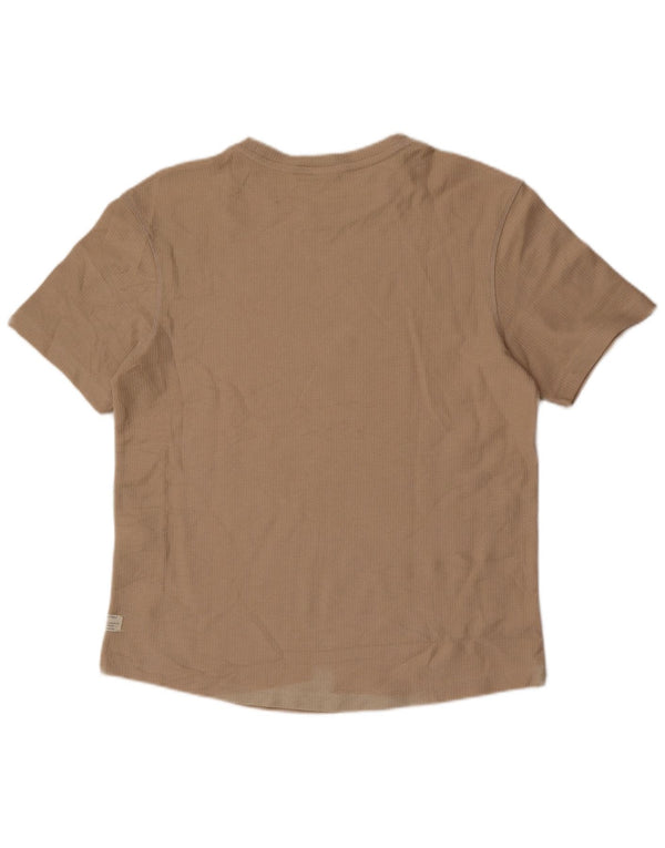 Zara Homme T-Shirt Top Beige Moyen Coton