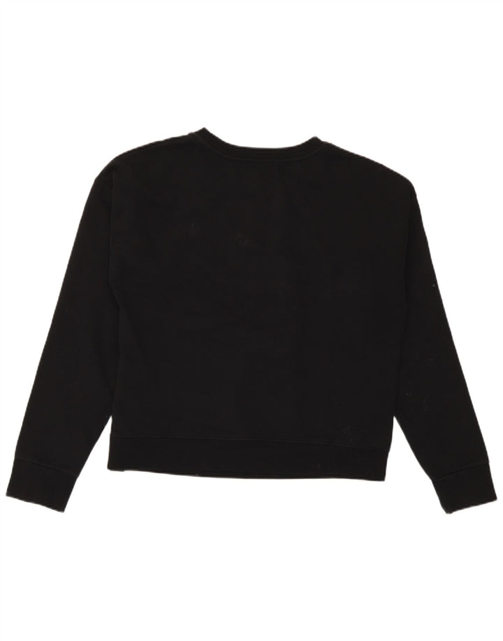 Converse Sweat-shirt surdimensionné graphique pour femme UK 10 Petit Noir