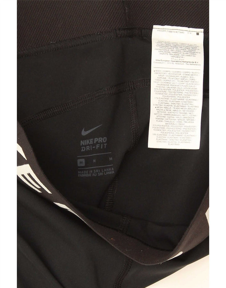 Nike Legging graphique Dri Fit pour femme UK 12 Noir moyen Polyester