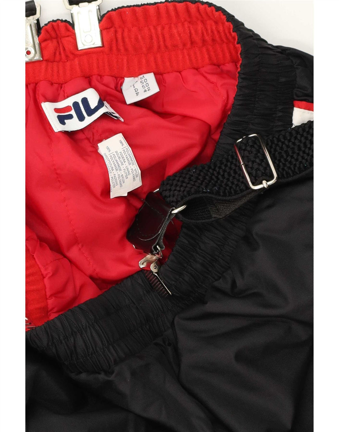 Fila Pantalon de Ski Salopette Homme IT 50 Medium Noir Colourblock Polyamide
