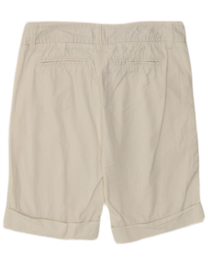 Benetton Short Chino Femme IT 42 Medium W30 Coton Blanc